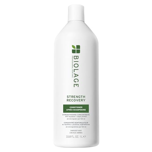 Biolage Strength Recovery Conditioner, 33.8 Fl Oz – Vegan, Paraben-Free