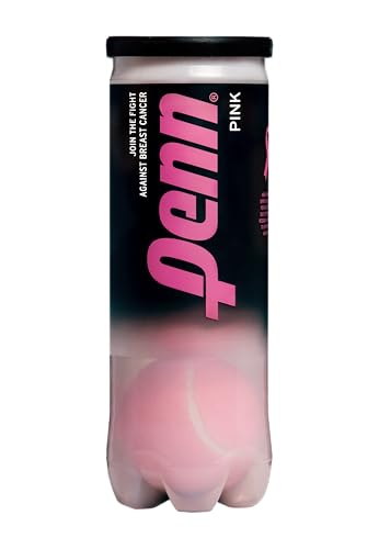 Penn Championship Pink Tennis Balls – Extra Duty, 1 Can, 3 Balls