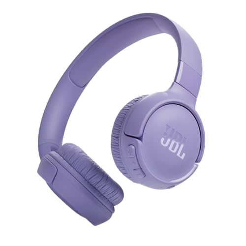 JBL Tune 520BT Wireless Headphones, 57H Battery, Foldable, Purple