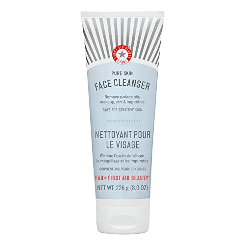 First Aid Beauty Gentle Face Cleanser for Sensitive Skin, 8 oz