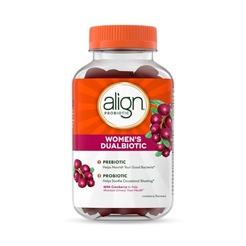 Align Women’s Health Prebiotic Probiotic Gummies with Cranberry, 50 Count