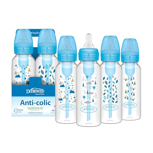 Dr. Brown’s Anti-Colic Baby Bottles, 8 oz, 4 Pack