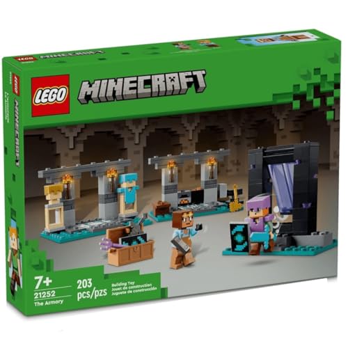 LEGO Minecraft Armory Set with Alex & Armorsmith Figures