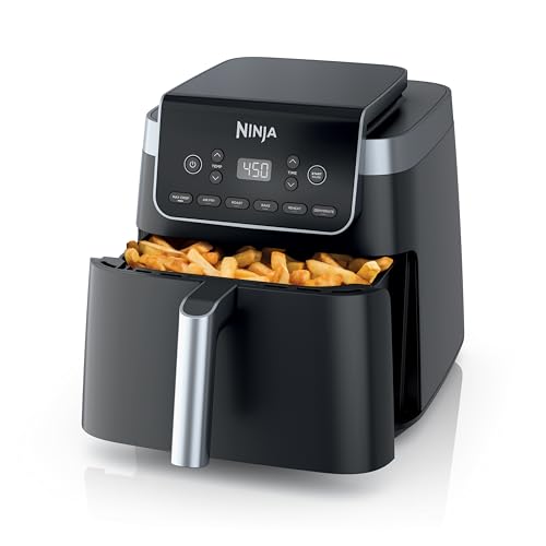 Ninja AF181 6.5 QT Air Fryer, 6-in-1 Functions, Grey