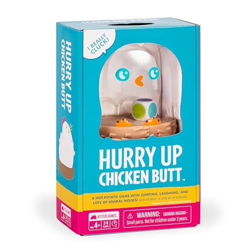 Hurry Up Chicken Butt Card Game for Kids, Ages 4+