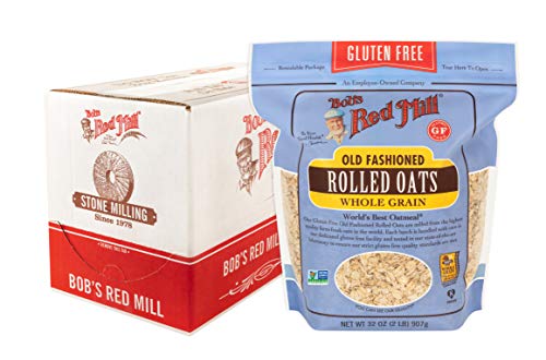 Bob’s Red Mill Gluten Free Rolled Oats, 32oz (4 Pack)
