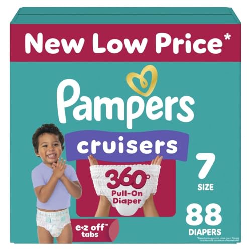 Pampers Cruisers 360 Diapers, Size 7, 88 Count