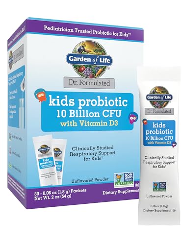 Garden of Life Kids’ Probiotic with D3, Unflavored, 30ct