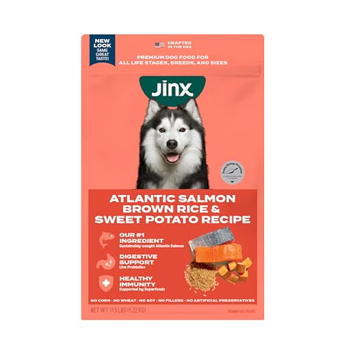 Jinx Salmon Dry Dog Food, Superfoods & Probiotics, 11.5lb