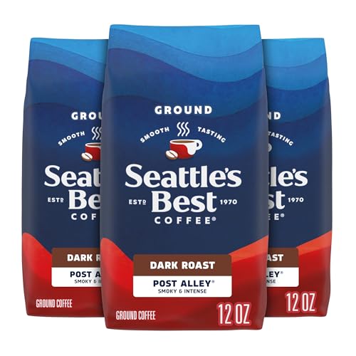 Seattle’s Best Dark Roast Arabica Coffee, 3 Bags (12 oz)