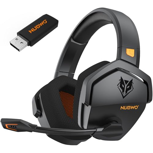 NUBWO Wireless Gaming Headset – 100hr Battery, Triple Mode