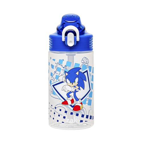 Zak Designs 16oz Sonic Water Bottle with Straw and Handle