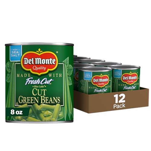 DEL MONTE BLUE LAKE Cut Green Beans, 12 Pack, 8 oz