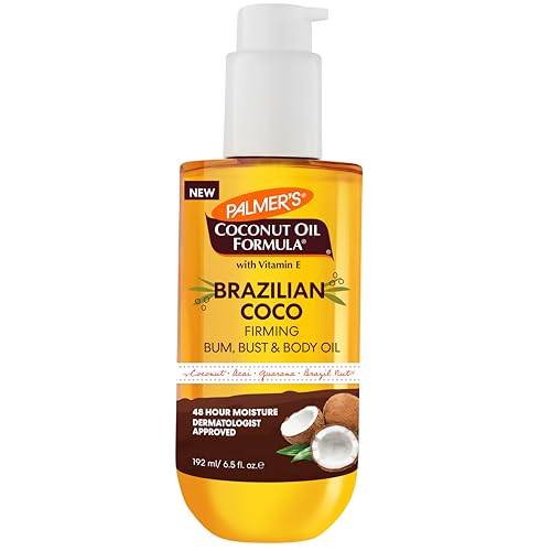 Palmer’s Coconut Oil Firming Body Oil, 6.5 Fl Oz, 48Hr Moisture