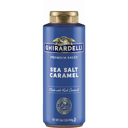 Ghirardelli Sea Salt Caramel Sauce, 16 oz Squeeze Bottle