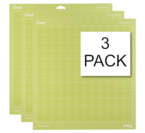 Cricut 12″x12″ Reusable Cutting Mats, 3-Pack