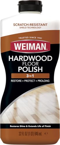 Weiman Wood Floor Polish – 32oz, Restores Shine, Removes Scratches