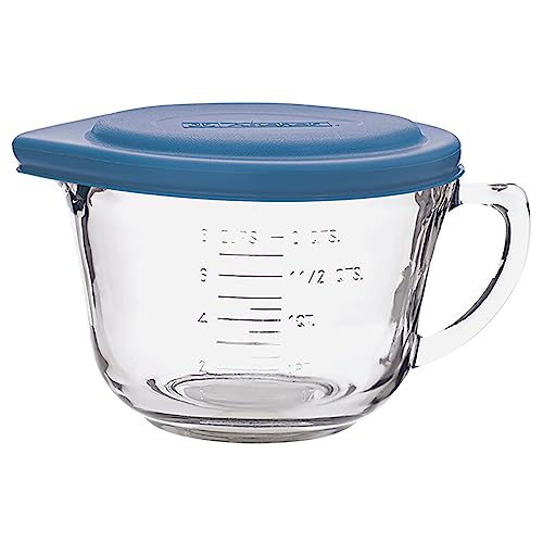 Anchor Hocking 2 Quart Glass Batter Bowl with Lid