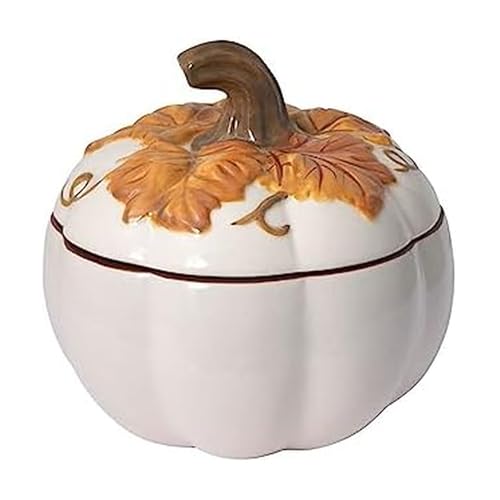 Pfaltzgraff Autumn Berry Pumpkin Bowl, 20oz Cream