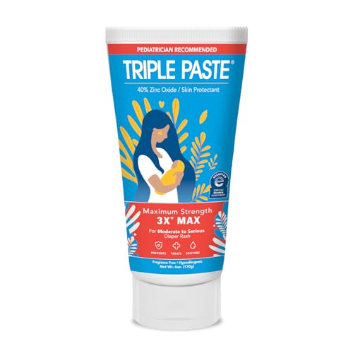 Triple Paste 3X Max Diaper Rash Ointment, 6 oz Tube