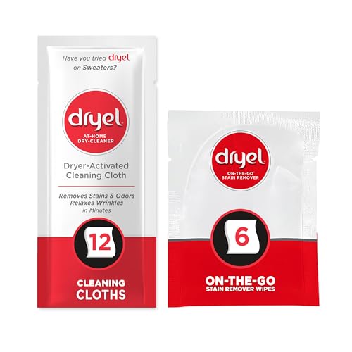 Dryel At-Home Dry Cleaner Refill, 12 Loads + Stain Remover