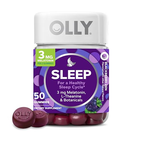 OLLY Sleep Gummies with Melatonin & L-Theanine, 50 Count