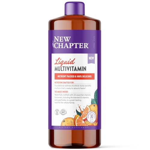 New Chapter Liquid Multivitamin, Orange Mango, 30 oz