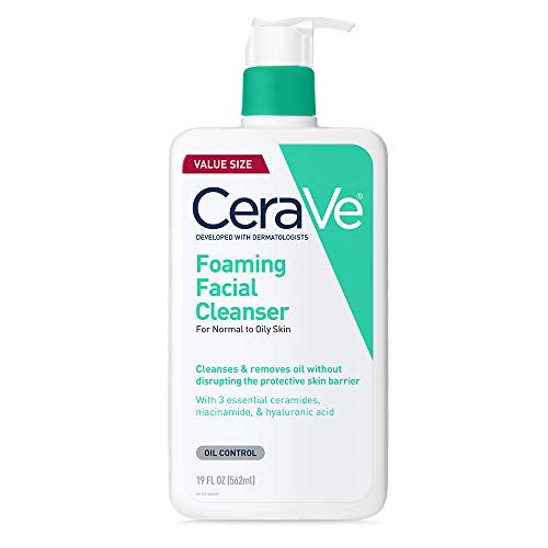 CeraVe Foaming Cleanser for Oily Skin, 19 oz, Fragrance-Free