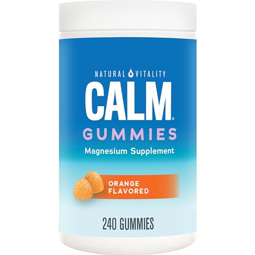 Natural Vitality Calm Magnesium Stress Relief Gummies, 240 Count