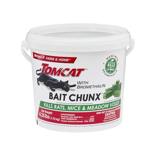 Tomcat Bromethalin Bait Chunx for Rats & Mice, 4.25 lbs.