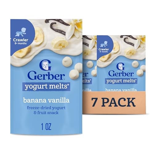 Gerber Baby Banana Vanilla Yogurt Melts, 7 Pack