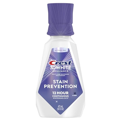 Crest 3D White Brilliance Alcohol-Free Mouthwash 473 mL