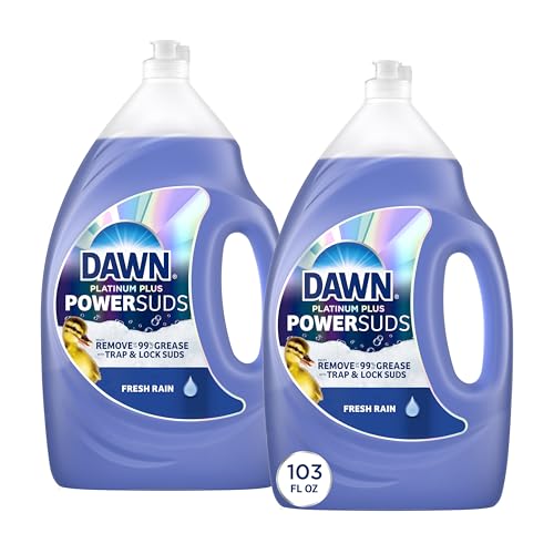 Dawn Platinum Dish Soap, Fresh Rain, 51.5 fl oz, 2-Pack