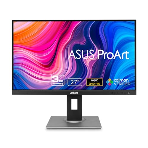Prime Deal: ASUS ProArt 27 WQHD Monitor, 100% sRGB, Adjustable