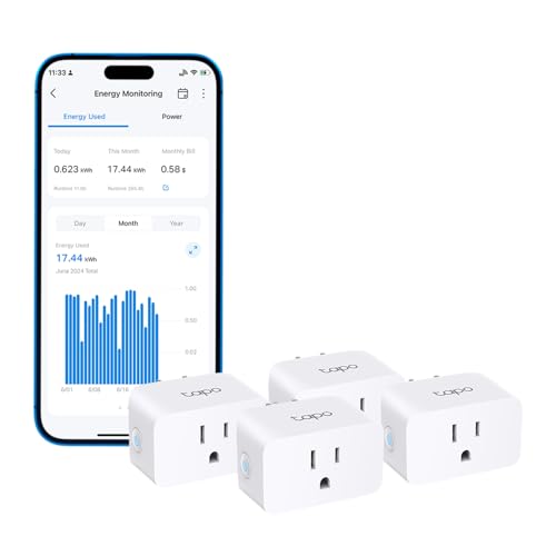 TP-Link Tapo Smart Plug 4-Pack, Alexa & Google Compatible