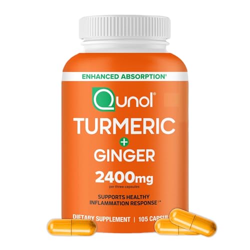 Qunol Extra Strength Turmeric & Ginger, 2400mg, 105 Count