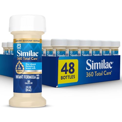 Similac 360 Infant Formula, 5 HMO Prebiotics, Non-GMO, 48 Pack