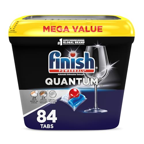 Finish Quantum Dishwasher Pods, 24HR Stain Removal, 84 Count