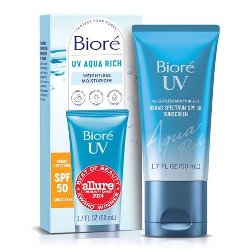 Bioré UV Aqua Rich SPF 50 Hydrating Moisturizer, 1.7 Oz