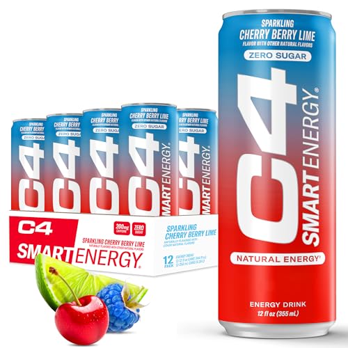 Cellucor C4 Smart Energy Drink – Cherry Lime, 12 Pack