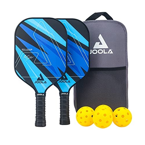 JOOLA Ben Johns Pickleball Set: 2 Paddles, 4 Balls, Bag