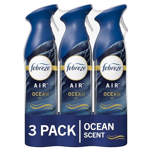 Febreze Ocean Scent Air Freshener Spray, 8.8oz, 3 Pack