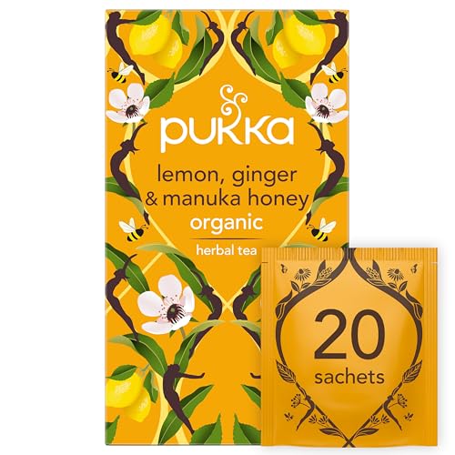 Pukka Organic Lemon, Ginger & Manuka Honey Tea, 20 Bags