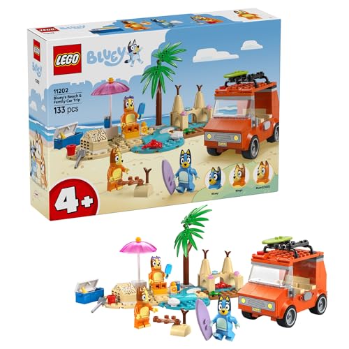 LEGO Bluey: Beach & Car Trip Set for Kids 4+