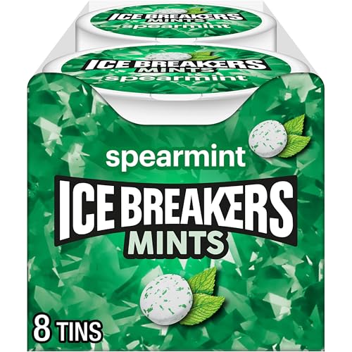 ICE BREAKERS Spearmint Sugar-Free Mints, 8 Tins