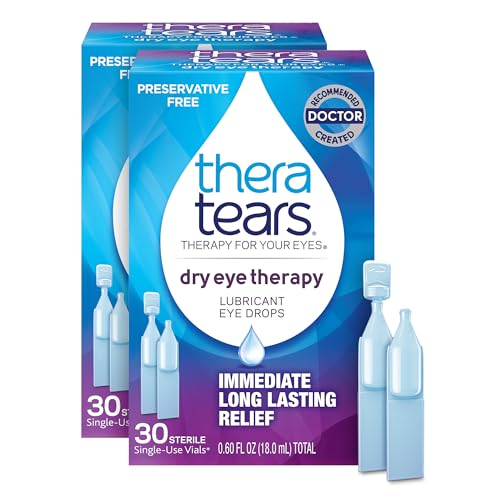 TheraTears Preservative-Free Dry Eye Drops, 60 Vials