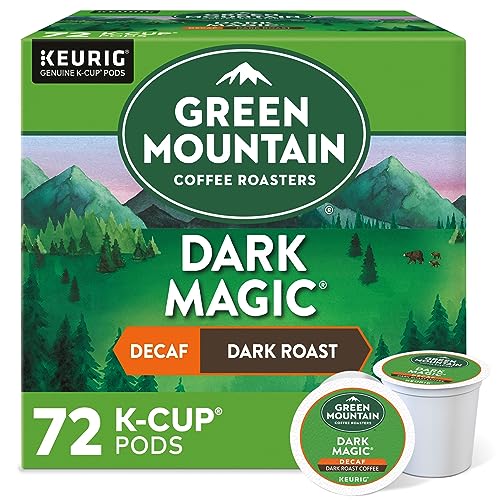 Green Mountain Dark Magic Decaf K-Cups, Dark Roast, 72 Ct