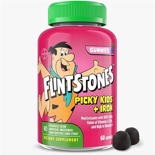 Flintstones Kids Multivitamin Gummies, Grape, 60 Count