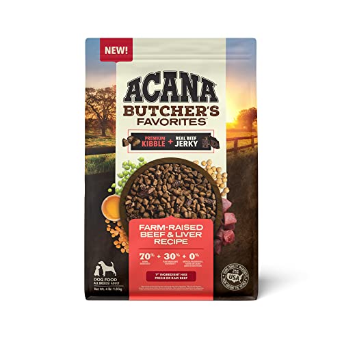 ACANA Grain-Free Beef & Liver Dog Food, 4lb Bag