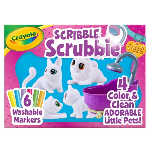 Crayola Scribble Scrubbies Tub Set: Washable Pet Toy for Kids